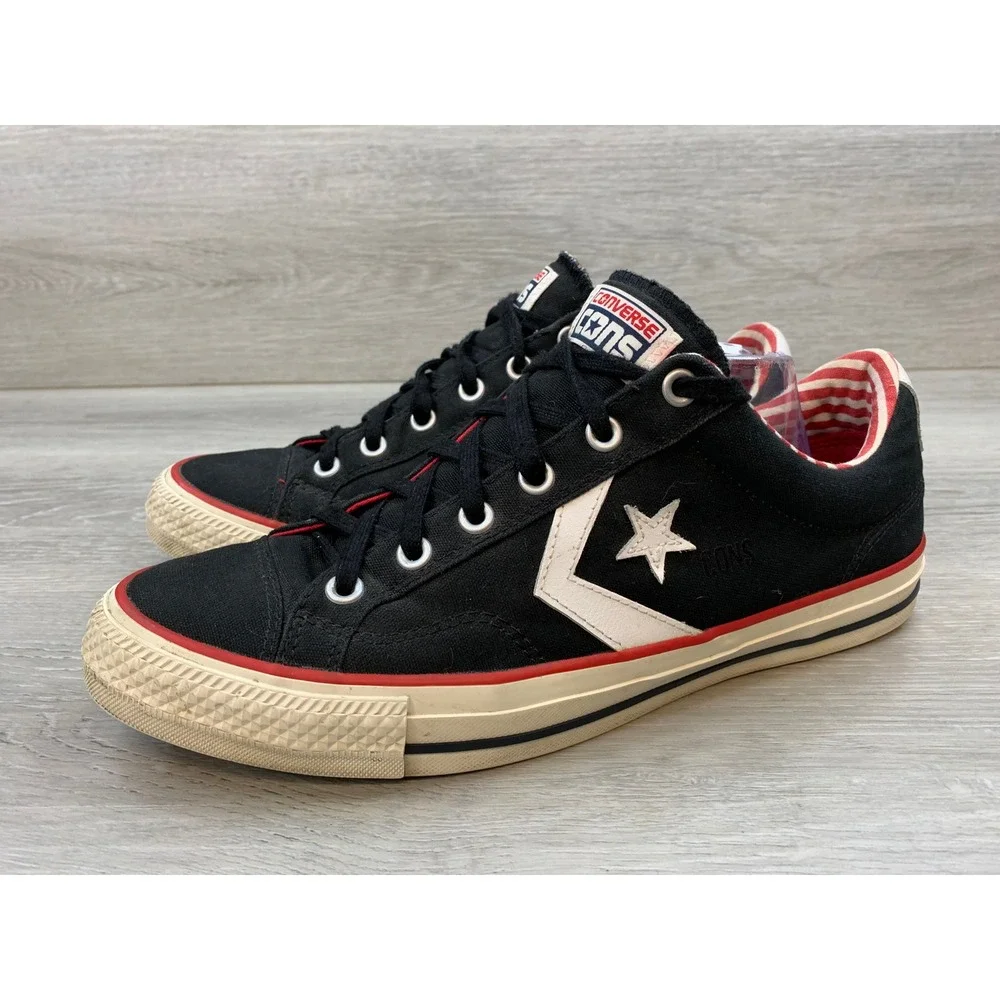 Converse CONS Star Player Men's Skateboarding‎ Shoes Black Red 11 Comfort Shoes - Picture 3 of 11